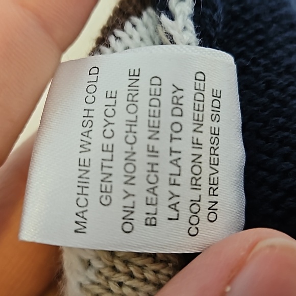 Navy Blue Bah Humpug Christmas Sweater Size S - Picture 9 of 9